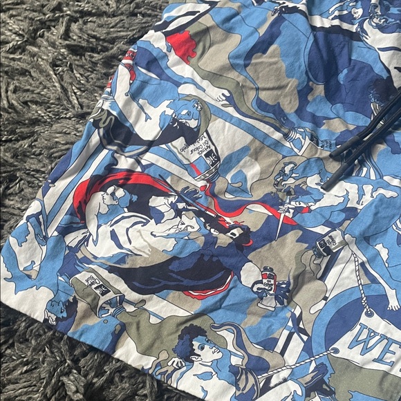 Iceberg Blue and Red 2 Piece set shirt and shorts size XL - Picture 13 of 15